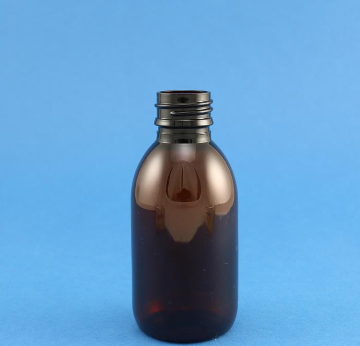 150ml Alpha Bottle Amber PET 28mm Neck